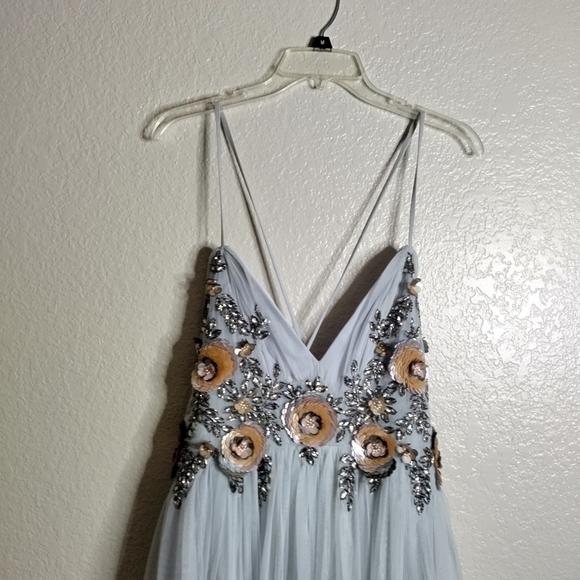 BHLDN Gray Embellished Gown - Picture 3 of 11